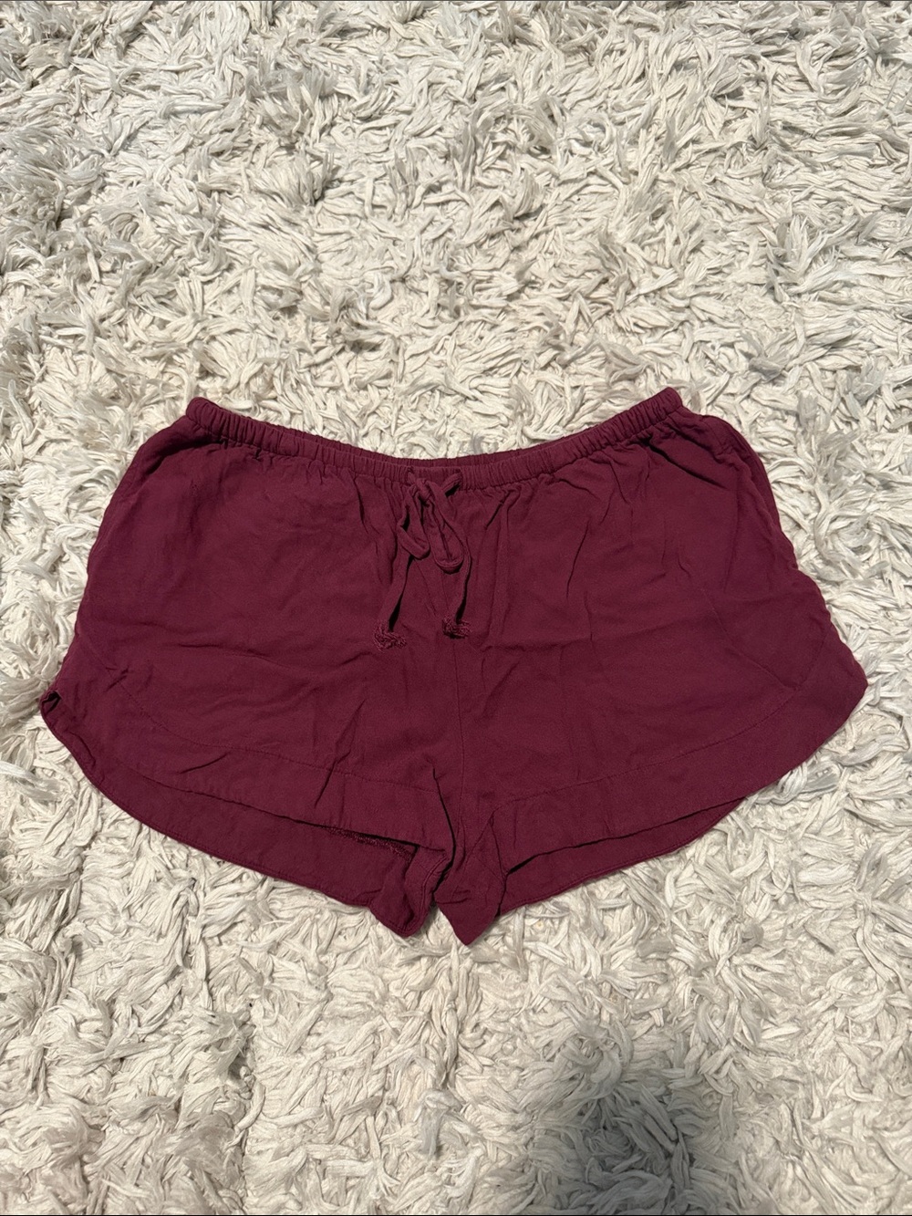 Mossimo Supply Co. Women's Drawstring Athletic Shorts - Burgundy